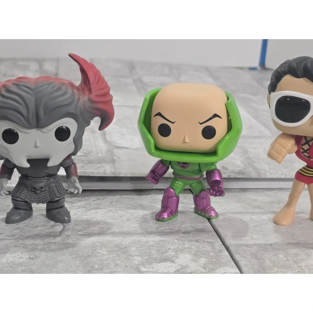 Lot of‎ 4 Funko Pop! Justice League Steppenwolf Aquaman Lex Luthor Plasticman